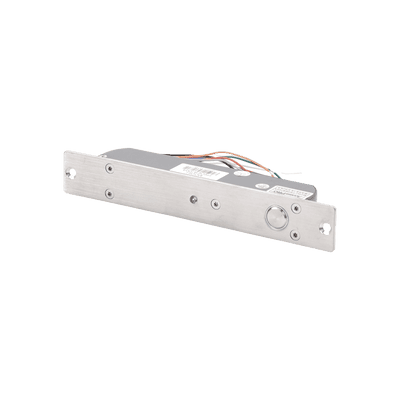Cerradura de Perno 2000 kg de sujeción/ Abierta en caso de falla Eléctrica (Fail Safe)/ Con temporizador y Sensor de puerta