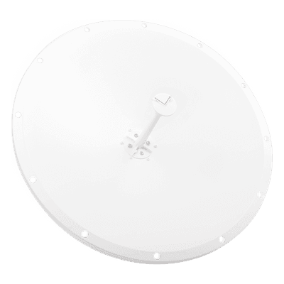 Antena Direccional en Frecuencia Extendida / 4.8 - 6.5 GHz / 28 dBi / Conector con jumper  SMA-Macho Inverso incluido/ Polaridad en 90º y 45º / Montaje incluido para torre o mástil
