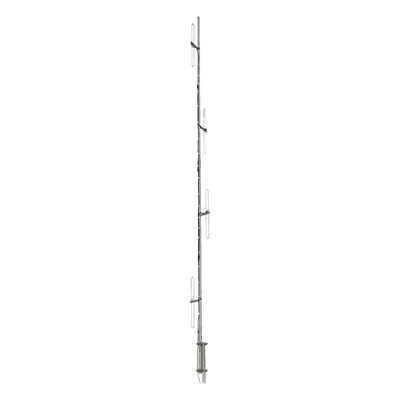 Antena Base VHF, de 4 Dipolos, Rango de Frecuencia 138 - 150 MHz.