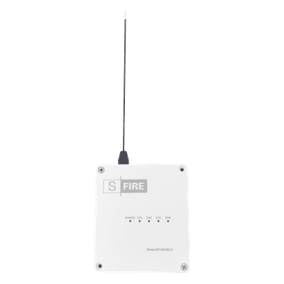 Receptor inalámbrico / 2500 metros de cobertura / 4 salidas de relevador tipo C, vista 1
