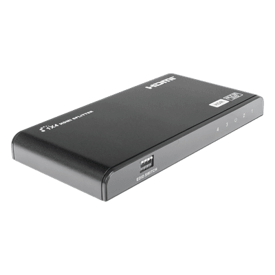 Divisor (Splitter) HDMI 4K de 1 Entrada a 4 Salidas (Simultaneas) / Soporta 4K×2K  / Soporta 4 equipos con conexión en Cascada / Ajuste de resoluciones EDID / HDR / HDMI 2.0 /  HDCP 2.2  / Permite mezclar pantallas en 4K y 1080P