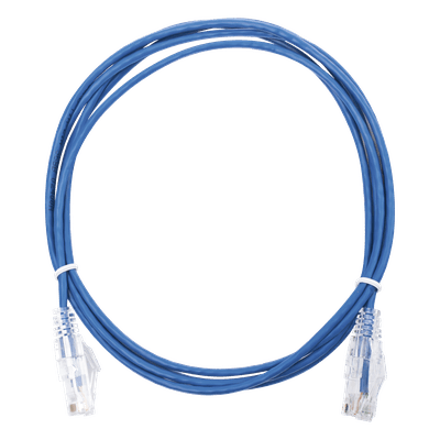 Cable de Parcheo Slim UTP Cat6 - 2 m Azul Diámetro Reducido (28 AWG), vista 1