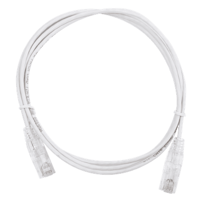 Cable de Parcheo Slim UTP Cat6 - 1.5 m Blanco Diámetro Reducido (28 AWG), vista 1