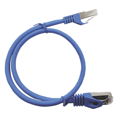 Patch Cord Cat6A 10G blindado  2M ( 6.25 ft ) AZUL, vista 1