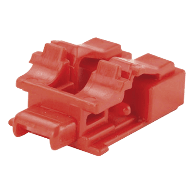 Kit de 10 Dispositivos para Bloquear Puertos de Fibra Óptica LC Duplex, Color Rojo, Incluye Llave de Extracción, vista 1