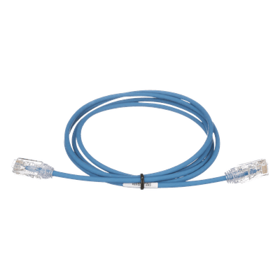Cable de Parcheo TX6, UTP Cat6, Diámetro Reducido (28AWG), Color Azul, 10ft, vista 1