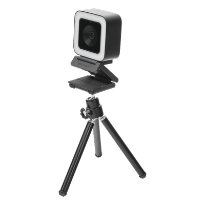 Cámara Web ALTA DENIFICIÓN (1080p) / Aro de Luz Interconstruido / Gran Angular / Micrófono Integrado / Conector USB de 2 mts / Fácil de Instalar / Reducción de Ruido Inteligente, vista 1