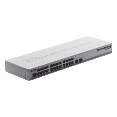 Switch Sistema Operativo Dual 24 Puertos Gigabit Ethernet y 2 Puertos SFP+, vista 1