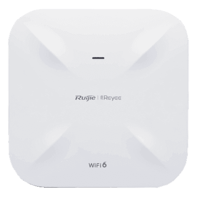 Punto de acceso Wi-Fi 6 para exterior 360°, IP 68, doble banda 1775 Mbps, puerto SFP ideal para fibra óptica, protección hasta 6 kV y protección contra erosión eólica, compatible con Reyee Mesh