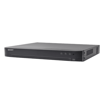 (COMPATIBLE HIK-CONNECT) DVR 4 Megapixel / 16 Canales TURBOHD + 8 Canales IP / 1 Bahía de Disco Duro / Audio por Coaxitron / Evita Falsas Alarmas / Salida de Video en Full HD, vista 1