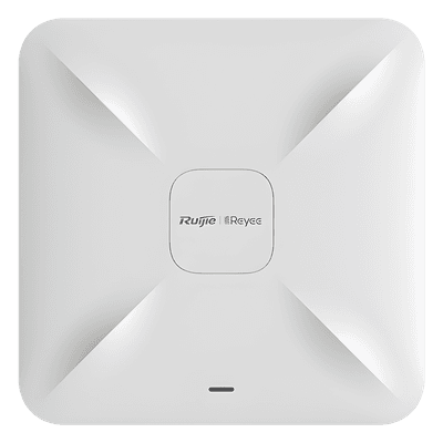 Punto de acceso Wi-Fi 5 de techo para interior 360°, doble banda 802.11ac wave 2, 1267 Mbps, hasta 110 usuarios, 2 puertos GE, vista 1