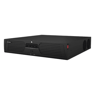 NVR 32 Megapixel (8K) / 64 canales IP / Soporta Cámaras con AcuSense / 8 Bahías de Disco Duro / 2 Puertos de Red / Soporta RAID con Hot Swap / HDMI en 8K / Soporta POS, vista 1
