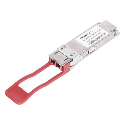 Transceptor QSFP+ (Mini-Gbic) / Monomodo / 40 Gbps de velocidad / Conectores LC Dúplex / Hasta 40 km de Distancia, vista 1