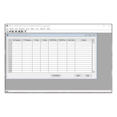 Software de programación para repetidores NXR-1700/1800, vista 1