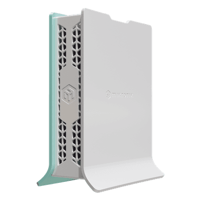 (hAP ax lite) Router WiFi 6 802.11b/g/n/ax 160mW de potencia, 4 puertos Gigabit, vista 1