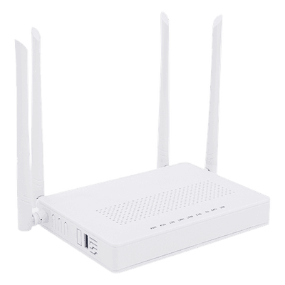 ONU Dual Band xPON con Wi-Fi AC  + 1 Puerto CATV + 2 puertos Gigabit + 1 Puerto SC/APC, Hasta 1200 Mbps