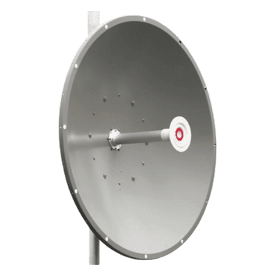 Antena direccional de 3 ft, 5.9 a 7.1 GHz, Ganancia 34 dBi, Conectores RP SMA (sma hembra inverso), Polarización doble, incluye montaje para torre o mástil, vista 1