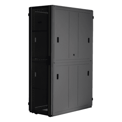 Gabinete FlexFusion™ XGL (Light) para Centros de Datos, 42 UR, 800 mm de Ancho, 1070 mm de Profundidad, Fabricado en Acero, Color Negro, vista 1