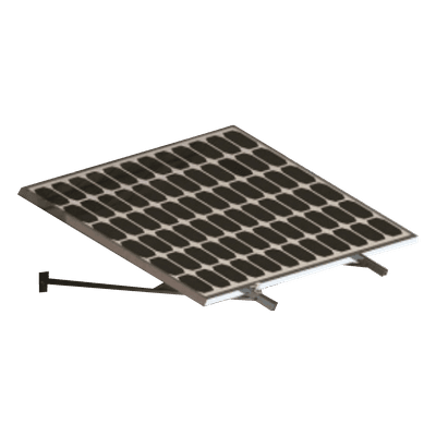 Montaje Para Módulos Solares En Muro Con Espesor De 30-35 mm, Riel 1300mm, vista 1