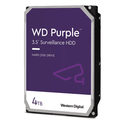 Disco duro WD de 4TB / 3 AÑOS DE GARANTÍA / Optimizado para Videovigilancia