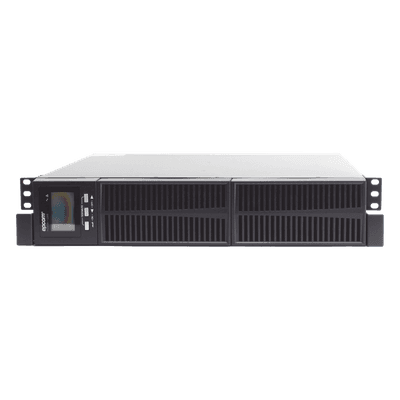 UPS de Topología On-Line Doble Conversión / Capacidad de 2KVA/1800W / Entrada y Salida de 120 Vca / Clavija de Entrada NEMA 5-20P / Pantalla LCD Configurable / Formato Rack/Torre, vista 1