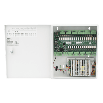 Controlador de Elevador IP Para 32 Pisos / Gestión 100% en la Nube / Interfaz Web / Pases Temporales desde App / Activación de Pisos desde App/ Wiegand / POE / 20,000 Tarjetas /100,000 Eventos / Compatible con Videoporteros Akuvox, vista 1