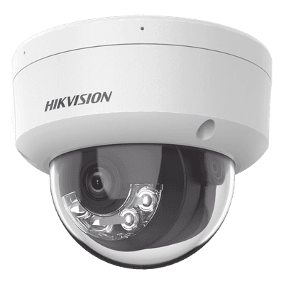 Domo IP 8 Megapixel (4K)/ Lente 2.8 mm / 30 mts IR EXIR / Exterior IP67 / IK10 /  WDR 120 dB / PoE / ACUSENSE (Evita Falsas Alarmas) / MicroSD / ONVIF, vista 1