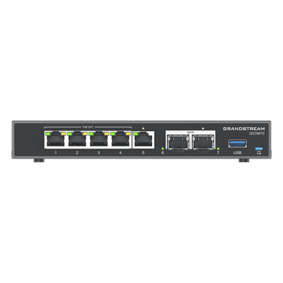 Router VPN, firewall de próxima generación, IP PBX y switch PoE en un solo equipo, con puertos Gigabit y enlaces SFP de 2.5 Gbps para centralizar networking, seguridad y comunicaciones., vista 1