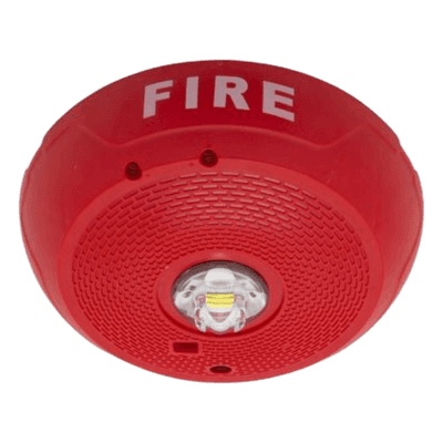 Lámpara LED Estroboscópica / 2 Hilos / Montaje en Techo / 15 Hasta 117 Candelas / Tamper Integrado / Texto en Inglés / Color Rojo, vista 1