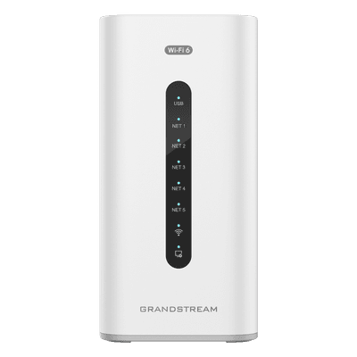 Router con Wi-Fi: integra router VPN + firewall NGFW + IP PBX + controlador de red + punto de acceso Wi-Fi 6 en un solo equipo., vista 1