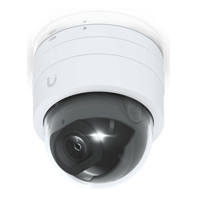 Cámara IP UniFi G5 Domo Ultra, de bajo perfil para interior, 2K (4MPX), ángulo amplio 102.4°, visión nocturna IR hasta 20 mts, detección de eventos, para pared o techo, vista 1
