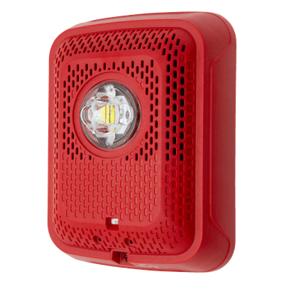Bocina con Lámpara Estroboscópica, Montaje en Pared, Color Rojo, Nuevo Diseño Moderno y Elegante y Menor Consumo de Corriente, vista 1
