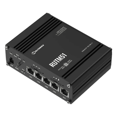 ROUTER INDUSTRIAL 5G/LTE CAT12 / 5 PUERTOS GIGABIT / WI-FI DOBLE BANDA DOBLE SIM, vista 1