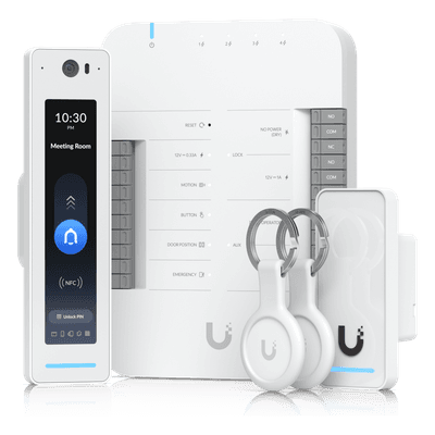 Kit de Acceso Ubiquiti UniFi / Control de Entrada y Salida / G3 Starter Kit Pro / PoE++ / IP55 / Touch Pass / Certificaciones UL 294 y NDAA, vista 1