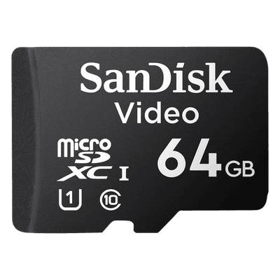 Micro SD Optimizada Para Videovigilancia / 64GB / ULTRA SDXC UHS-I/ CLASS 10 MSD / Sandisk, vista 1