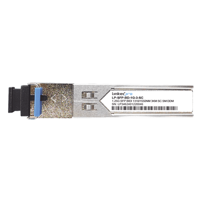 Transceptores Bidireccionales SFP (Mini-Gbic) / Monomodo / 1.25 Gbps de velocidad / Conector SC / Hasta 3 km de Distancia / 2 Pc, vista 1