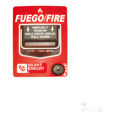 Estación Manual de Emergencia de Doble Acción Convencional / Restablecimiento con Cerradura / Compatible con cualquier Panel de Incendio, vista 1