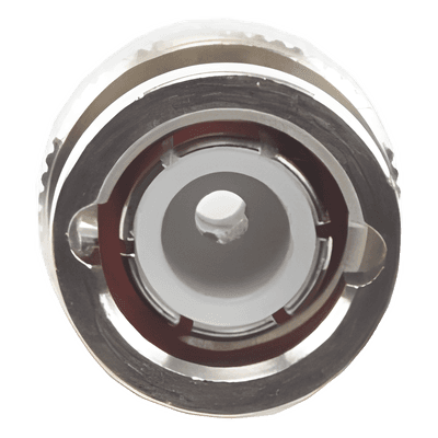 Conector BNC Macho de Anillo Plegable para Cable LMR-195, RG-58/U, RG-142/U, Níquel/ Oro/ Delrin., vista 1