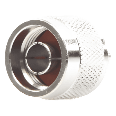 Conector N Macho de Anillo Plegable para Cables Coaxiales RG-58/U, RG-142/U, LMR-195, Níquel/ Oro/ Teflón.â€‹, vista 1