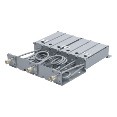 Duplexer SYSCOM en VHF, 6 Cav. 160-174 MHz, 50 Watt, 5 MHz Sep. Rechazo de Banda, BNC Hembras., vista 1