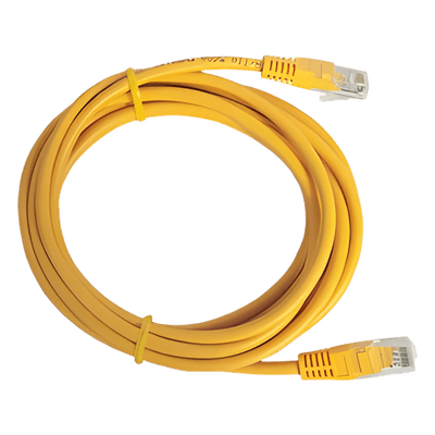 Cable de parcheo UTP Cat6 - 1 m - amarillo, vista 1