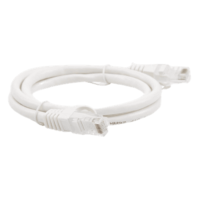 Cable de parcheo UTP Cat6 - 1 m - blanco, vista 1