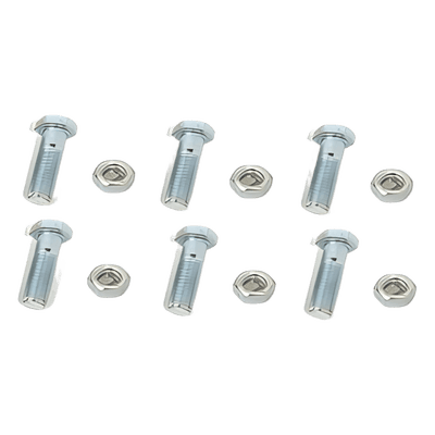 Paquete de 6 tornillos y tuercas de acero inoxidable 3/8 x 2”., vista 1