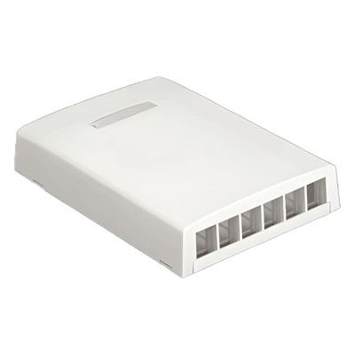 Caja de montaje en superficie para 6 módulos - Blanco Mate, vista 1