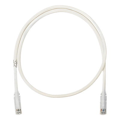Cable de parcheo UTP Categoría 6, con plug modular en cada extremo - 3 m. - Blanco mate, vista 1