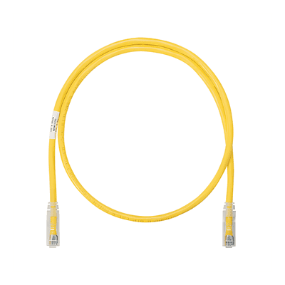 Cable de parcheo UTP Categoría 6, con plug modular en cada extremo - 1 m. - Amarillo, vista 1