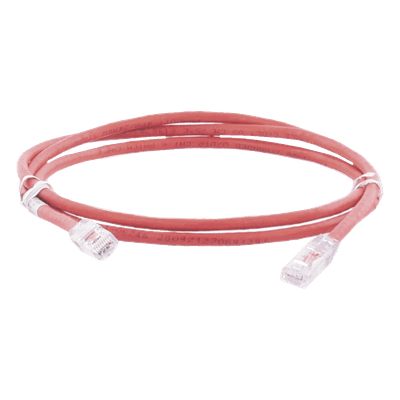 Cable de parcheo UTP Categoría 6, con plug modular en cada extremo - 2 m. - Rojo, vista 1