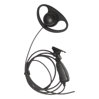 Micrófono de solapa con gancho auricular en forma de D para radios KENWOOD TK3230/3000/3402/3312/3360/3170,NX240/340/220/320/420, vista 1