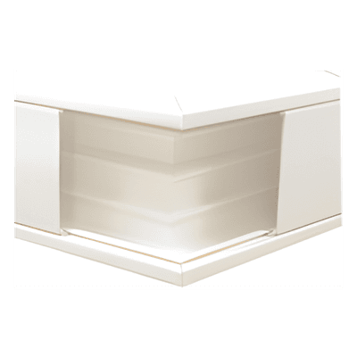 Esquinero exterior color blanco de PVC auto extinguible, para canaleta TEK100 (5576-10100), vista 1