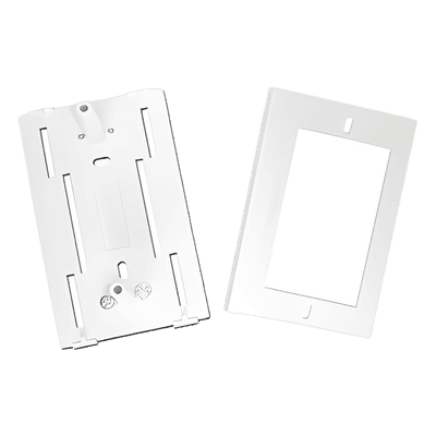 Soporte y tapa universal color blanco de PVC auto extinguible, para canaleta TEK100 (5595-10001), vista 1